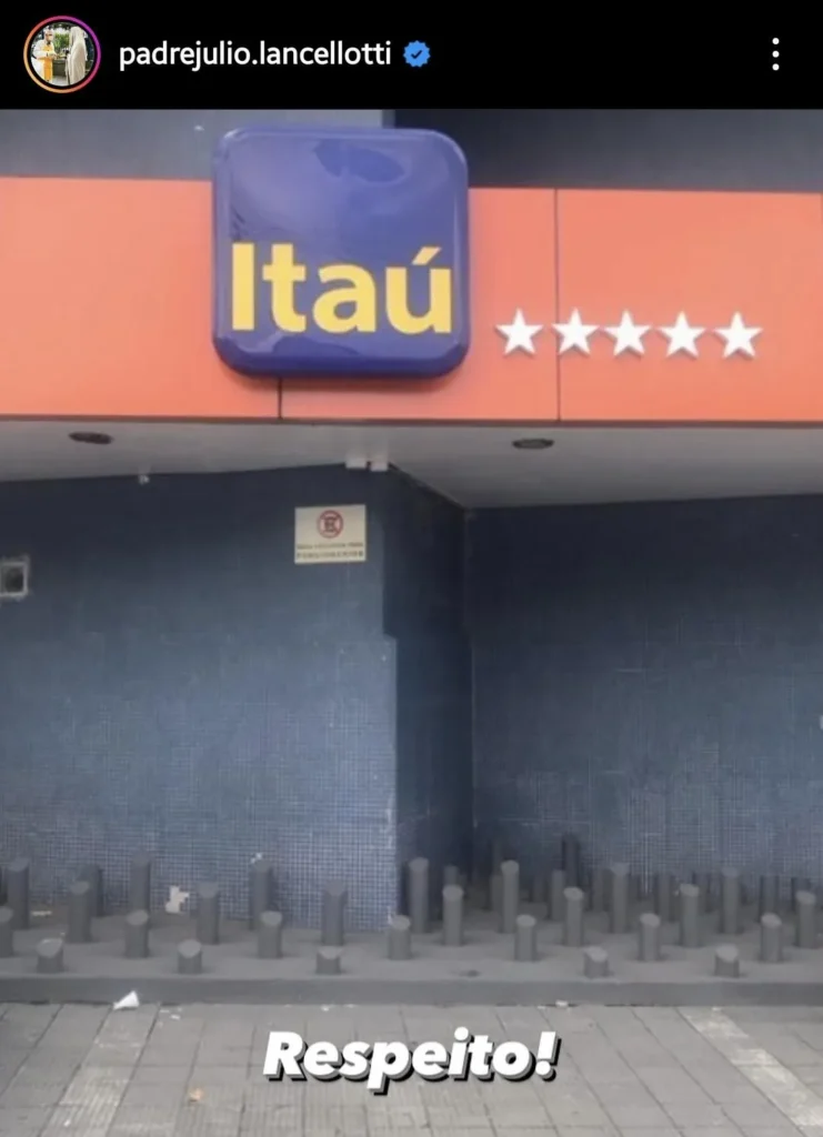 Exemplo de aporofobia banco itau